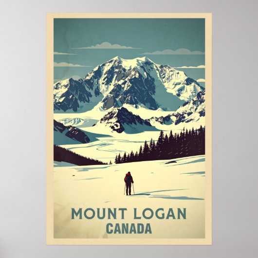 Mount Logan Canada V04 Poster (Voorkant)