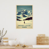 Mount Logan Canada V04 Poster (Keuken)