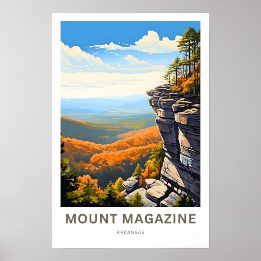 Mount Magazine Arkansas Reisprint Poster (Voorkant)