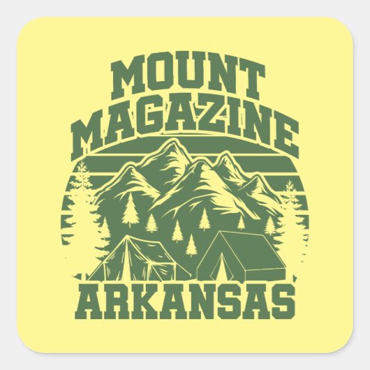Mount Magazine State Park Vierkante Sticker (Voorkant)
