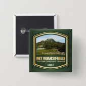 Mount Mansfield (PF) Vierkante Button 5,1 Cm (Voorkant /achterkant)