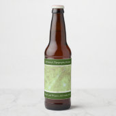 Mount Marcy Topographic Map - Adirondack Park Bier Etiket (Voorkant)