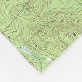 Mount Marcy Topographic Map - Adirondack Park Fleece Deken (Hoek)