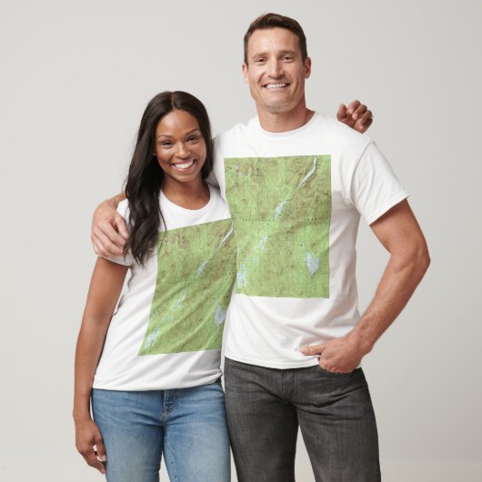 Mount Marcy Topographic Map - Adirondack Park T-shirt (Unisex)