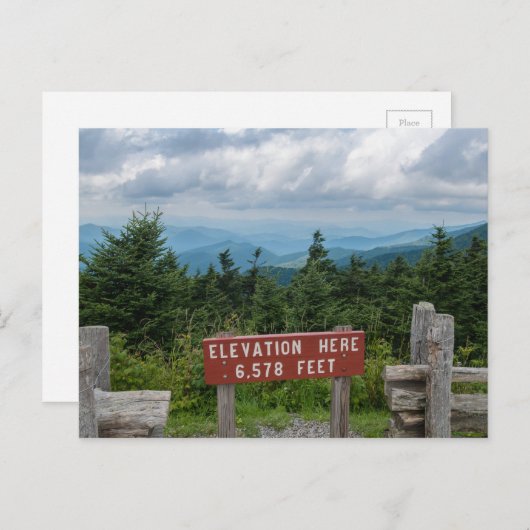 Mount Mitchell Briefkaart (Voorkant / Achterkant)