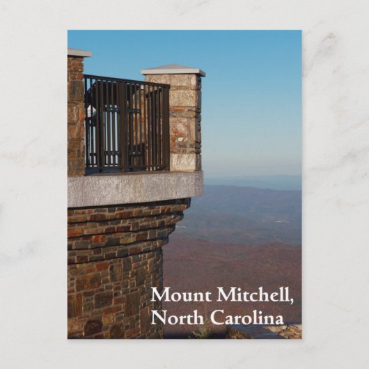 Mount Mitchell, North Carolina Briefkaart (Voorkant)