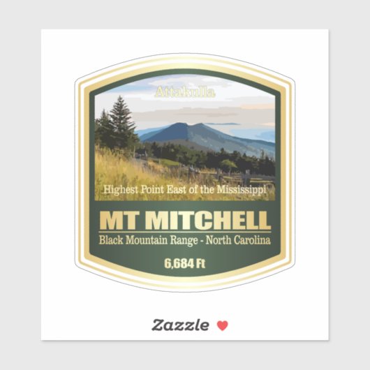 Mount Mitchell (PF) Sticker (Vel)
