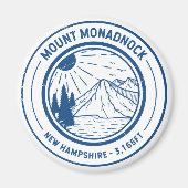 Mount Monadnock New Hampshire Hiking Skiing Travel Magneet (Voorkant)