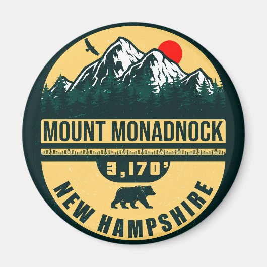 Mount Monadnock New Hampshire  Souvenirs Magneet (Voorkant)