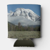 Mount Moran en Clouds in Grand Teton Blikjeskoeler (Achterkant)