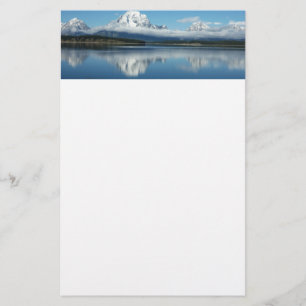 Mount Moran Reflection in Grand Teton Briefpapier
