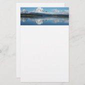Mount Moran Reflection in Grand Teton Briefpapier (Voorkant / Achterkant)