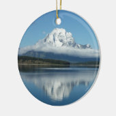 Mount Moran Reflection in Grand Teton Keramisch Ornament (Links)