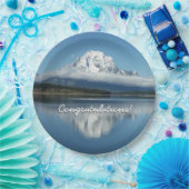 Mount Moran Reflection in Grand Teton Papieren Bordje (Feest)