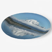 Mount Moran Reflection in Grand Teton Papieren Bordje (Gekanteld)