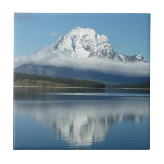 Mount Moran Reflection in Grand Teton Tegeltje (Voorkant)