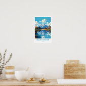 Mount Moran Wyoming Reisprint Poster (Keuken)