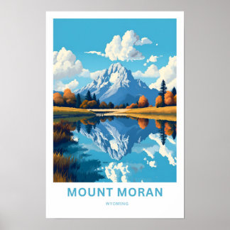 Mount Moran Wyoming Reisprint Poster
