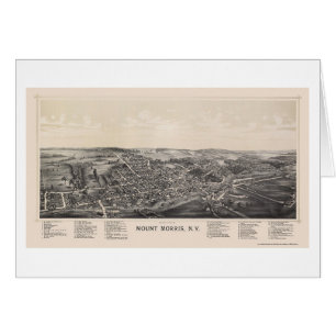 Mount Morris, NY Panoramic Map - 1893