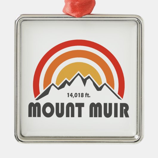 Mount Muir California Metalen Ornament (Voorkant)