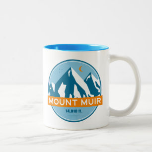 Mount Muir California sterren Maan Tweekleurige Koffiemok