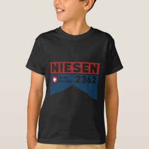 Mount Niesen Wandeltocht Zwitserland Zwitserse Ski T-shirt
