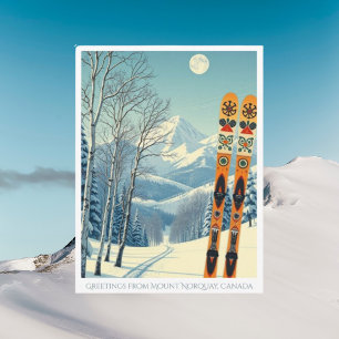 Mount Norquay Alberta Canada ski vakantie Briefkaa Briefkaart
