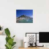 Mount Orgueil Castle and harbour, Gorey, Jersey Poster (Thuiskantoor)