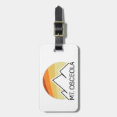 Mount Osceola New Hampshire Retro Bagagelabel (Voorkant verticaal)