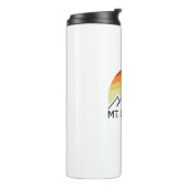 Mount Osceola New Hampshire Retro Thermosbeker (Gedraaid links)