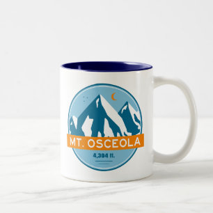Mount Osceola New Hampshire Sterren Maan Tweekleurige Koffiemok