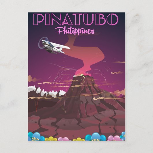 Mount Pinatubo, Filipijnen Briefkaart (Voorkant)