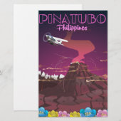 Mount Pinatubo, Filipijnen Briefpapier (Voorkant / Achterkant)