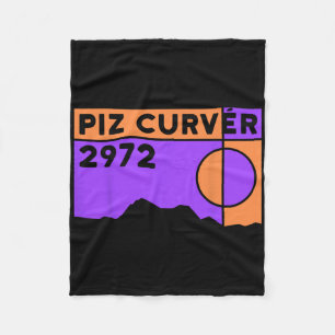 Mount Piz Curvér Mountainbike Wandeltocht Zwitsers Fleece Deken