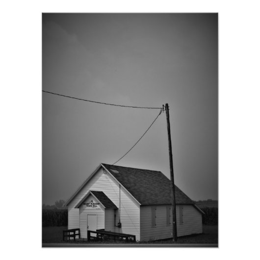 "Mount Pleasant Town Hall" Foto Afdruk (Voorkant)