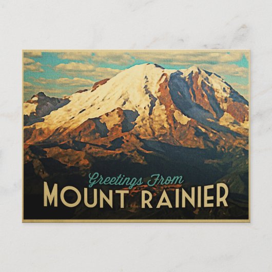 Mount Rainier Briefkaart (Voorkant)
