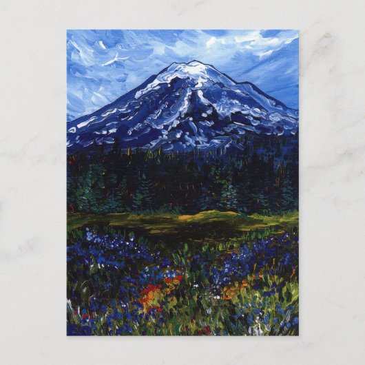 Mount Rainier Briefkaart (Voorkant)