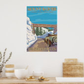 Mount Rainier - Chinook Pass Entrance Poster (Keuken)