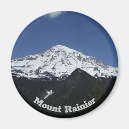 Mount Rainier Circle Photo Magnet Magneet