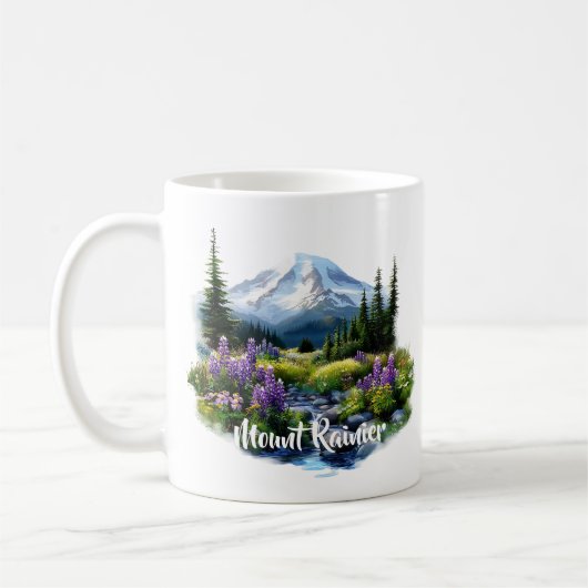 Mount Rainier Coffee Mok (Links)