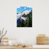 Mount Rainier Geometrisch Poster (Keuken)