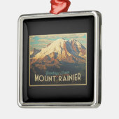 Mount Rainier Metalen Ornament (Links)