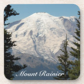 Mount Rainier Mountain Peak Bier Onderzetter (Voorkant)