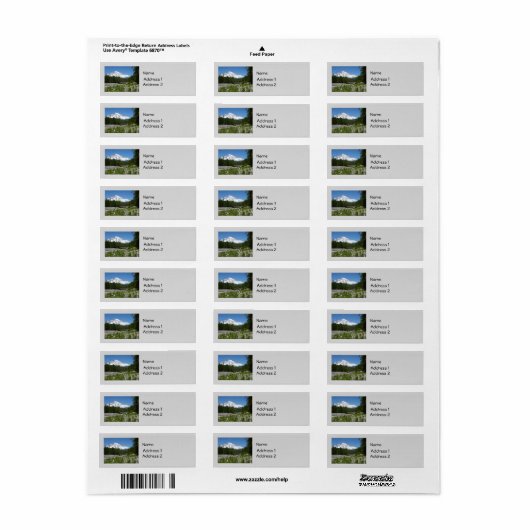 Mount Rainier N.P. (Longmire) Etiket (Full Sheet)