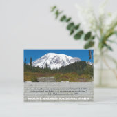 Mount Rainier National Park John Muir Quote Briefkaart (Staand voorkant)