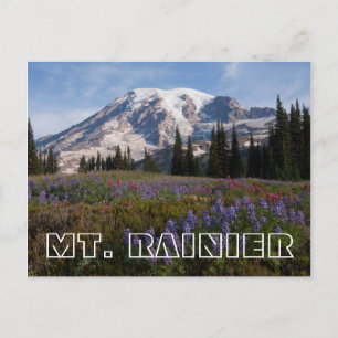 Mount Rainier National Park, Mount Rainier 3 Briefkaart
