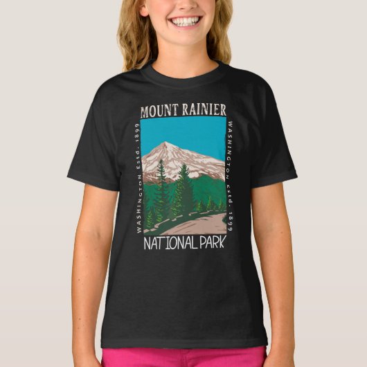 Mount Rainier National Park  T-shirt (Voorkant)