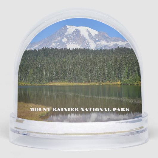 Mount Rainier National Park Travel Photo Sneeuwbol (Voorkant)