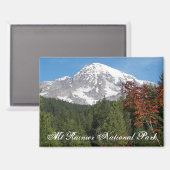 Mount Rainier National Park Uitzicht Magneet (Voorkant / Achterkant)