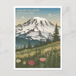 Mount Rainier National Park Vintage Briefkaart